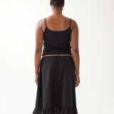 The Petticoat: Black Cotton Voile
