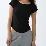 The Rina Tee: 2-Pack Black & White Cotton Jersey