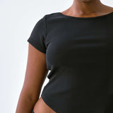 The Rina Tee: 2-Pack Black & White Cotton Jersey