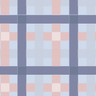 The Sleep Mask: Blue Check French Poplin