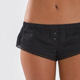 The Boxette: Black French Poplin