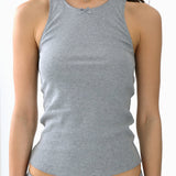 The Vest: Grey Cotton Jersey