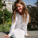 The Cardigan: White Pointelle