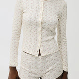 The Cardigan: English Rose Pointelle