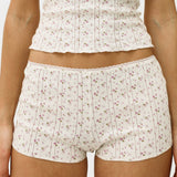 The Teeny Tiny Short: English Rose Pointelle