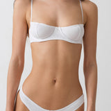The Teacup: White Cotton Jersey