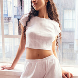The Short: White Pointelle