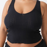 The Scoop Tank: Black Pointelle