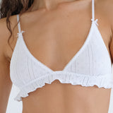 The Butterfly Bralette: White Pointelle