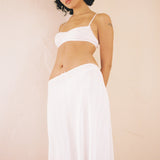 The Slip Skirt: White Pointelle