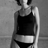 The Tank: Black Cotton Jersey