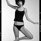The Tank: Black Cotton Jersey