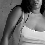 The Tank: White Cotton Jersey