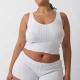 The Teeny Tiny Short: White Pointelle