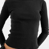 The Bateau: Black Pointelle