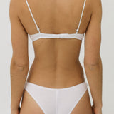 The Petite Bra: White Cotton Jersey