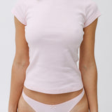The Baby Tee: Baby Pink Cotton Jersey