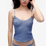 The Thong: French Blue Pointelle