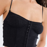 The Corselette: Black Pointelle
