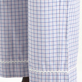 The Pajama Pant: Blue Check French Poplin