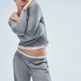 The Pant: Grey Cotton Jersey
