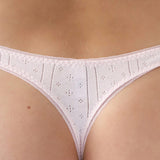 The Thong: Baby Pink Pointelle