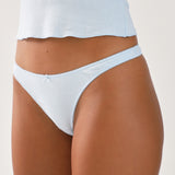 The Thong: Sky Blue Cotton Jersey