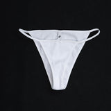 The Tanga Brief: White Cotton Jersey